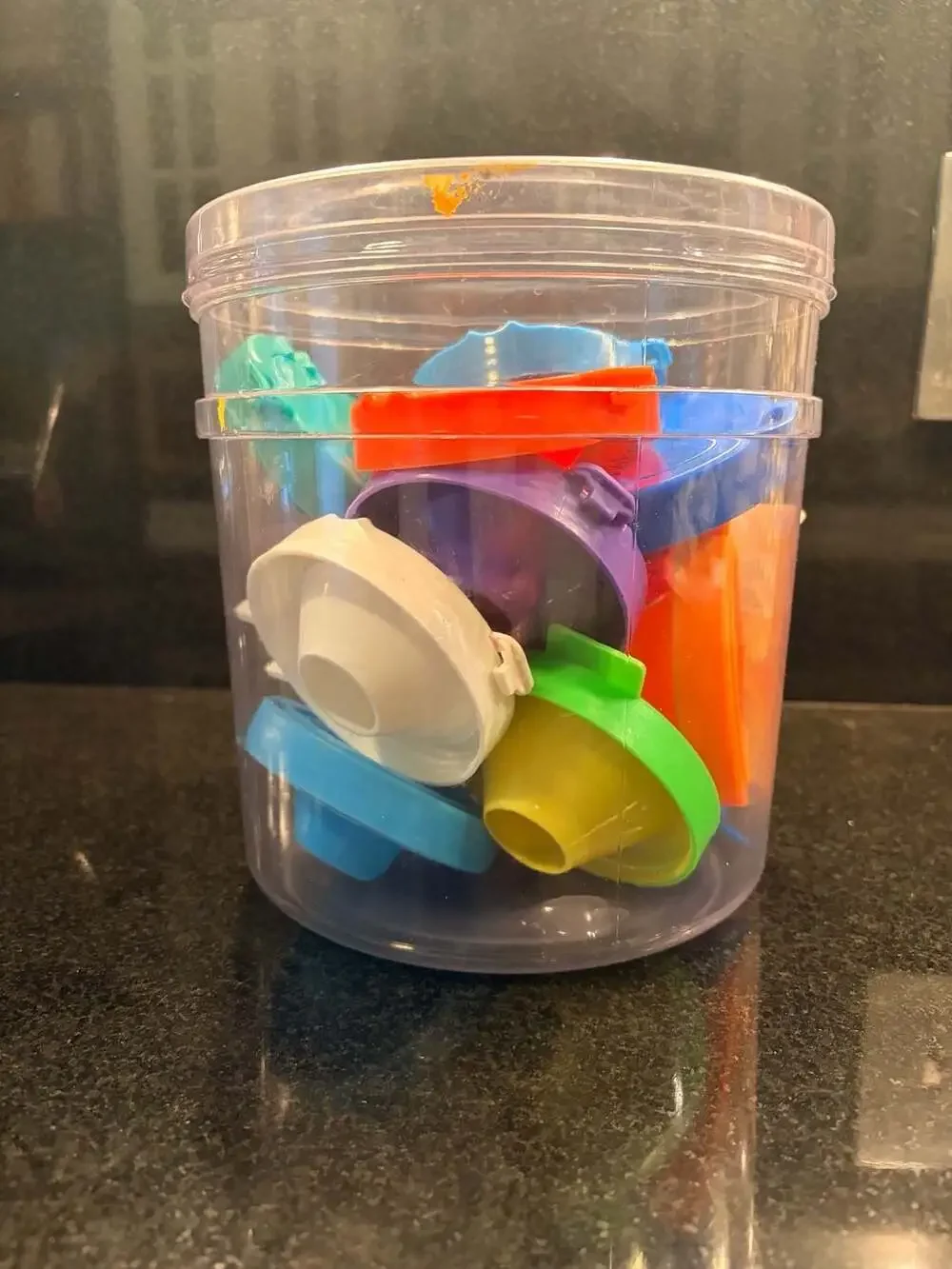 Lakeshore and S&S Worldwide No Spill Paint Cup or Paint Jar Lids Set of 14